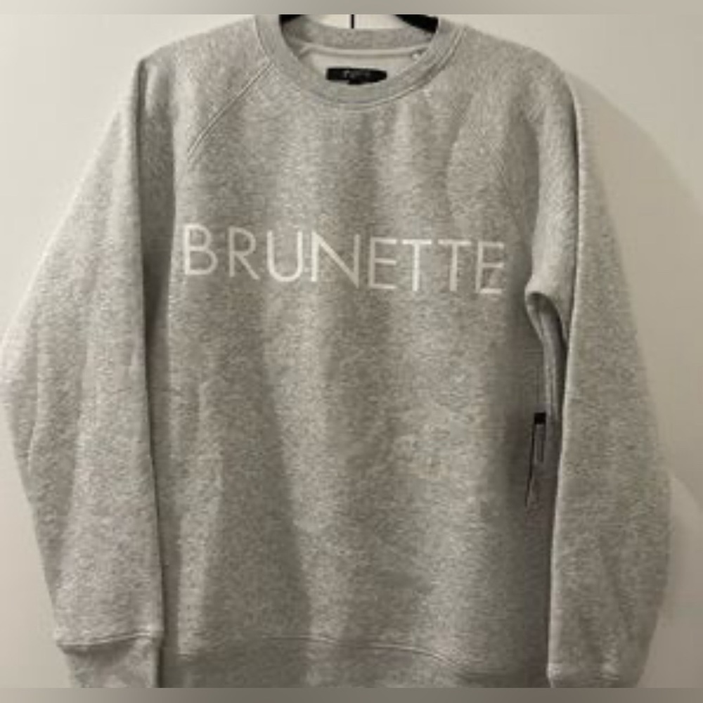 NWT Brunette The Label BRUNETTE Crew - Picture 1 of 1